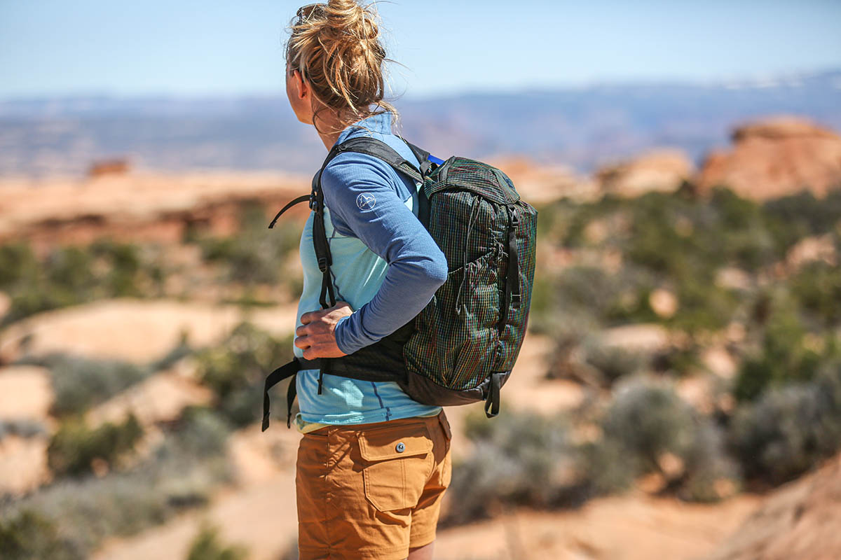 REI Holiday Warm Up Sale (in desert with REI Flash 22 Pack)