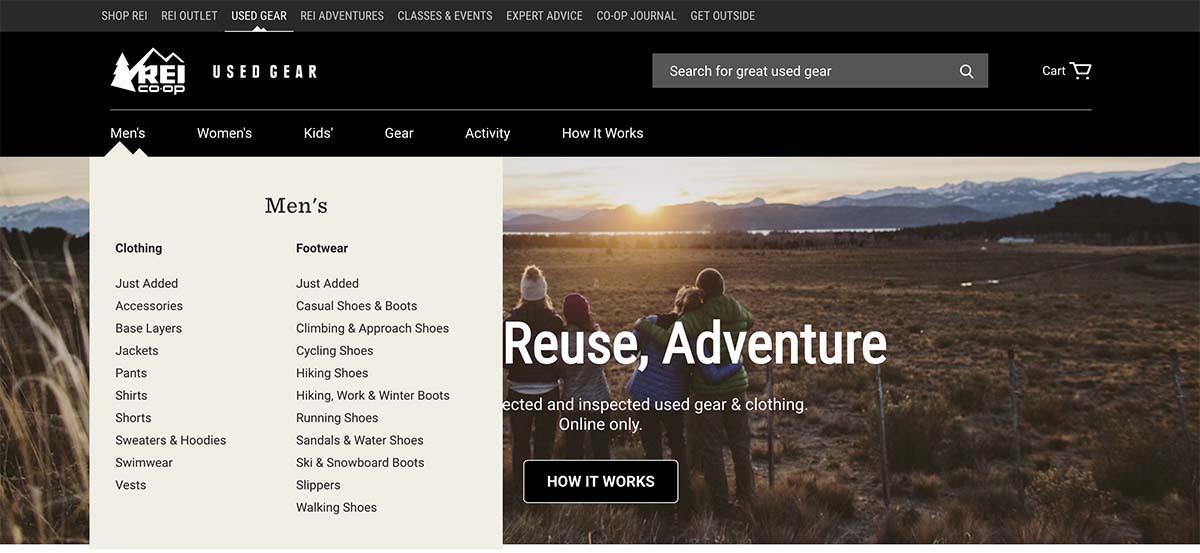 REI Used Gear (homepage 3)