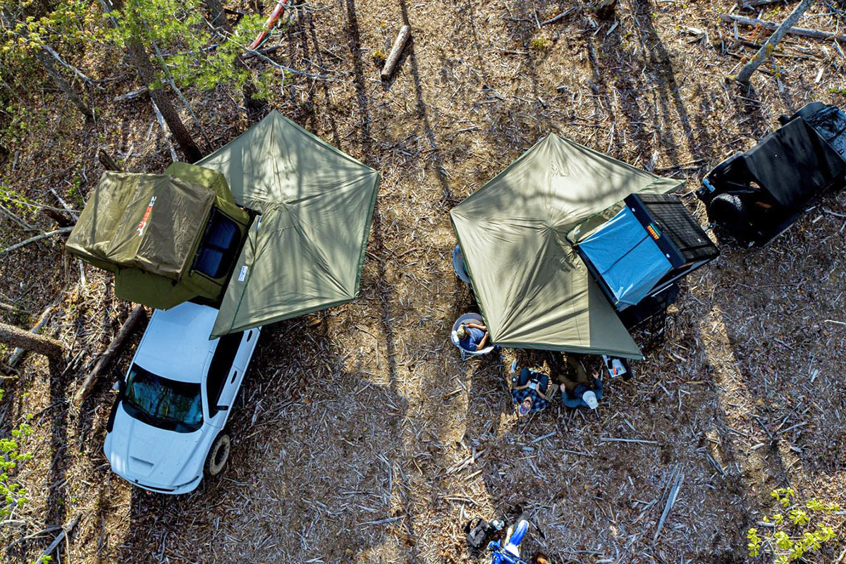 23Zero rooftop tents from above