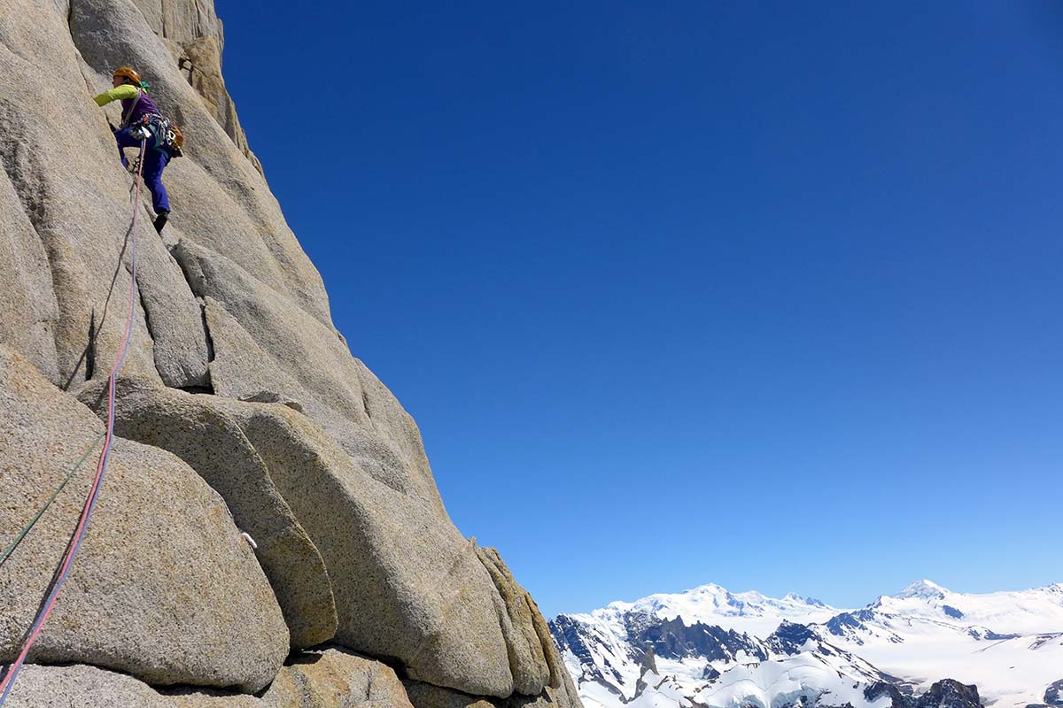 Double ropes climbing in mountains in argentina (rope diameter)