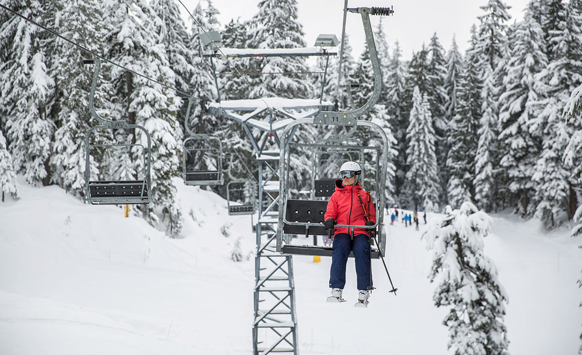 Ski shell types (chairlift)