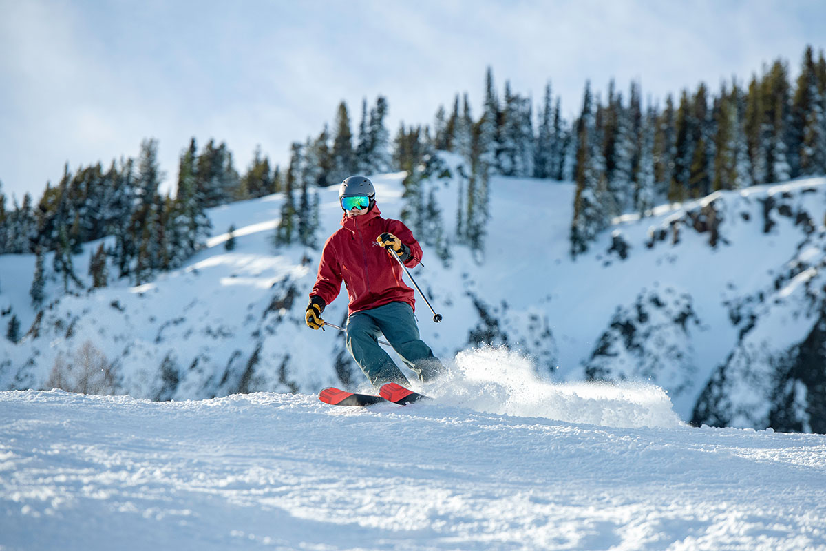 Staying warm while skiing (blue run)