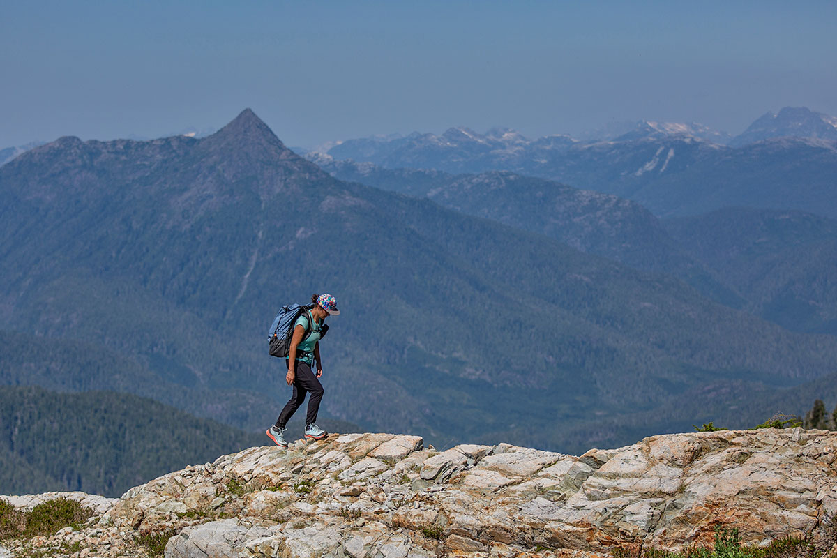 Waterproof hiking footwear (wearing Topo Athletic Trailventure 2 WP)