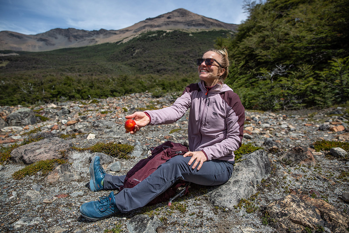 Outdoor Research Ferrosi Hoody (hiking in Patagonia)