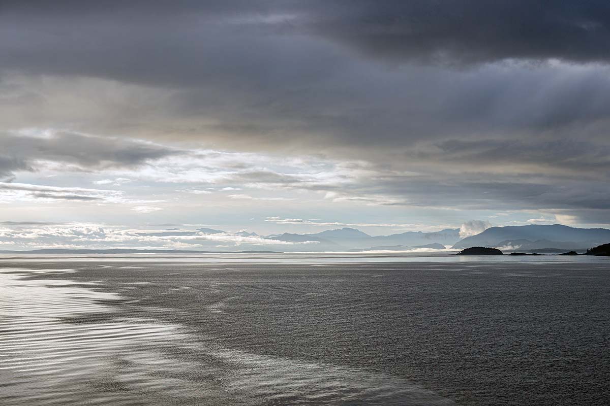 Inside passage (taking a ferry along the coast of British Columbia)