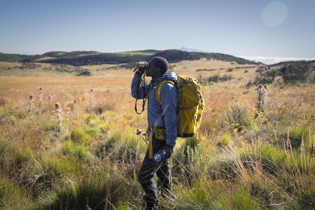Martin scouting out the route ahead