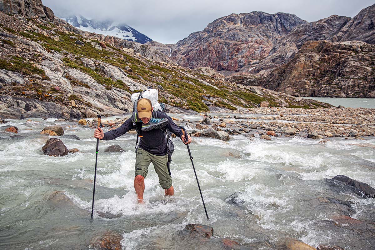 David crossing Rio Pollone