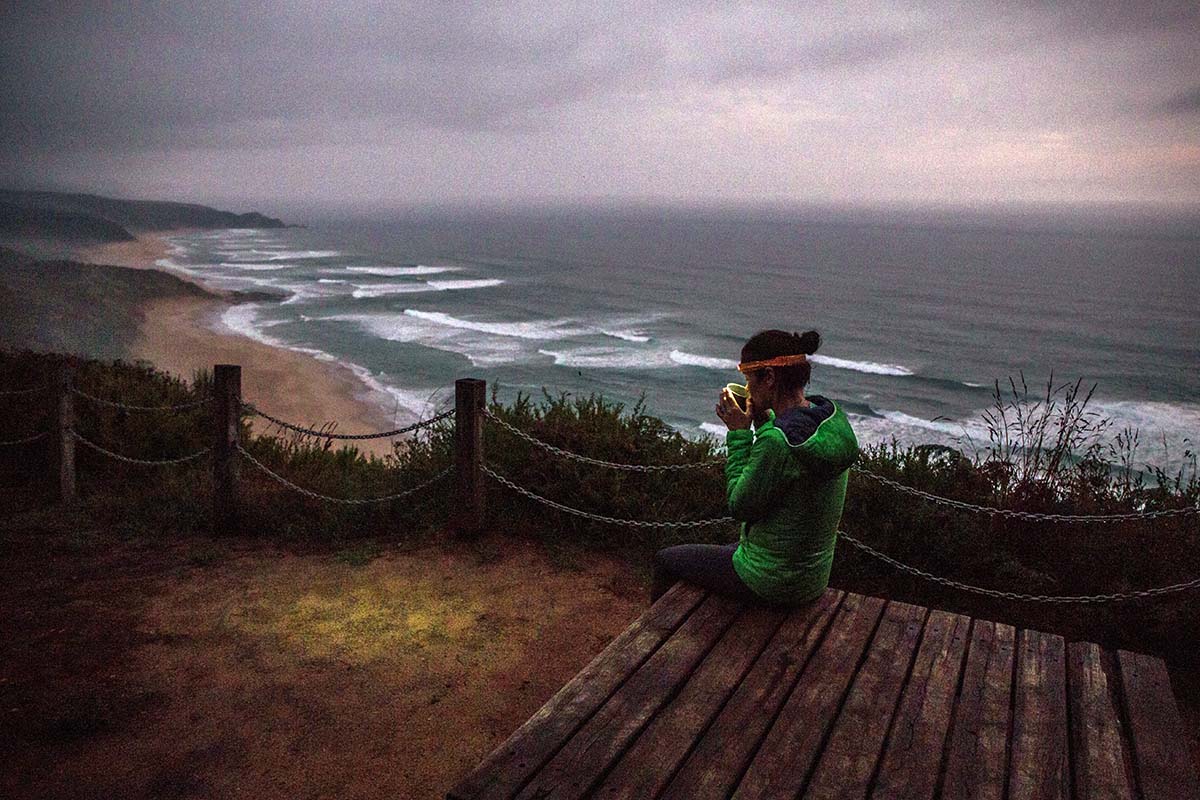 Great Ocean Walk (drinking coffee at campsite overlooking ocean)