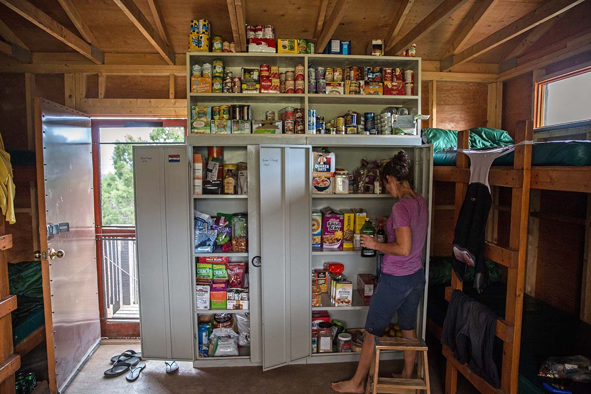 Pantry of food