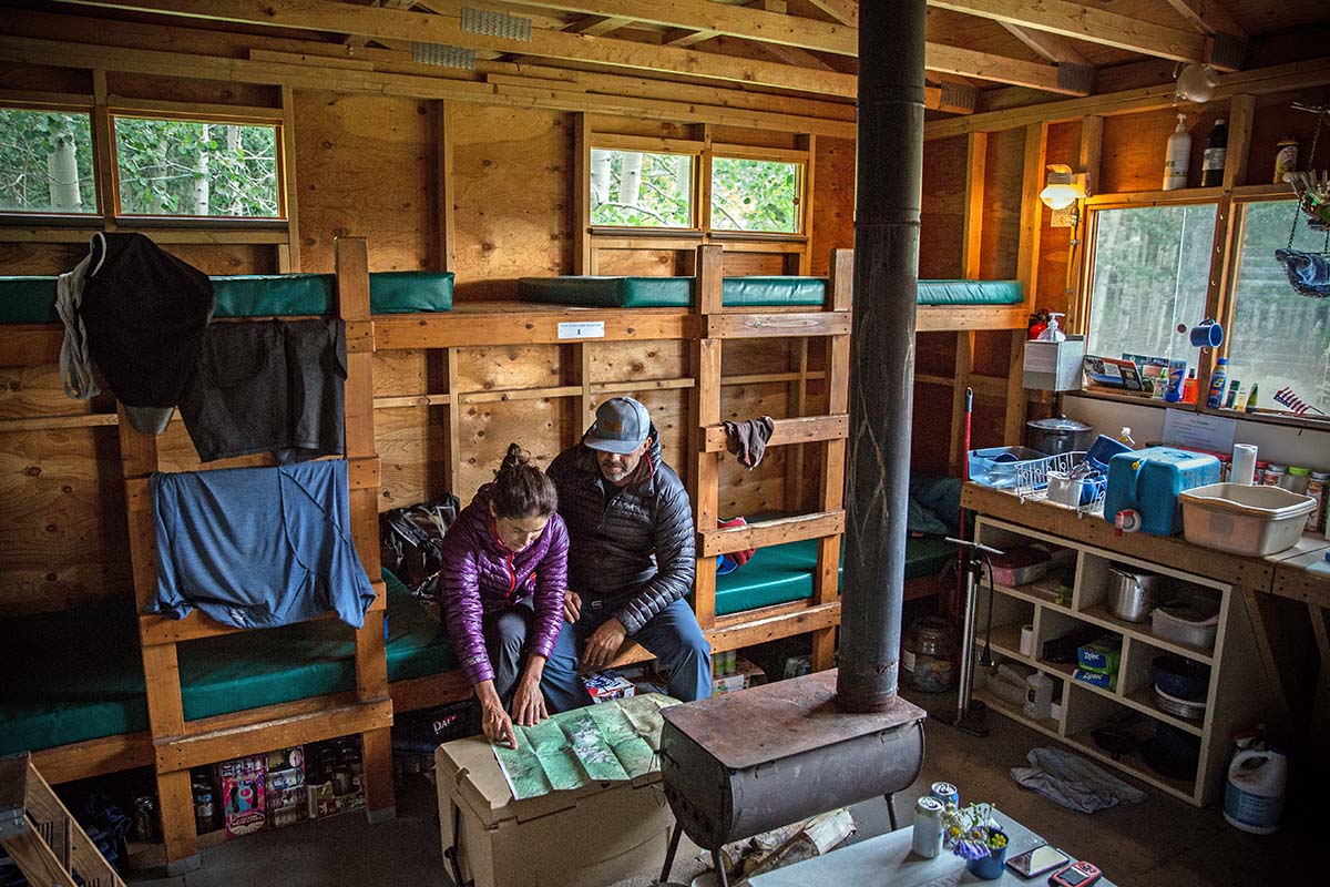 Paradox Hut in Colorado during bikepacking trip