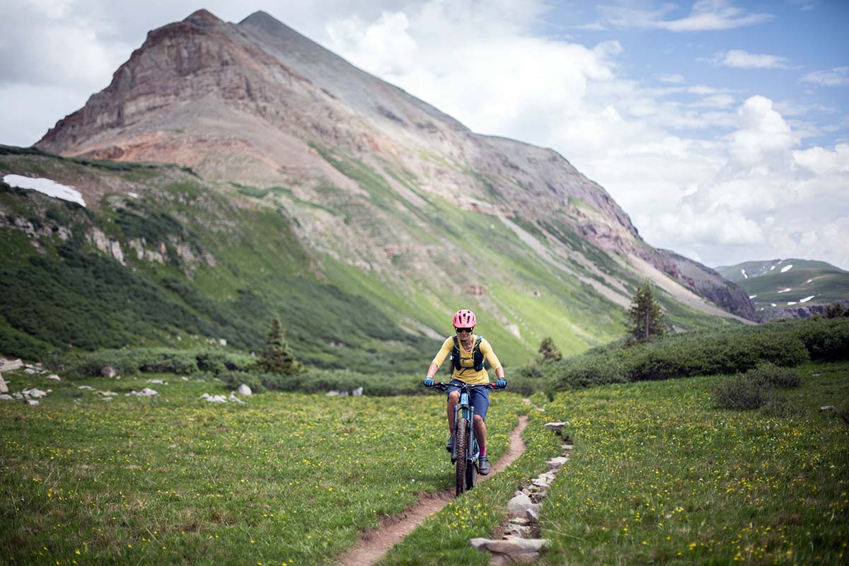 Bikepacking on singletrack in Colorado's San Juan Mountains