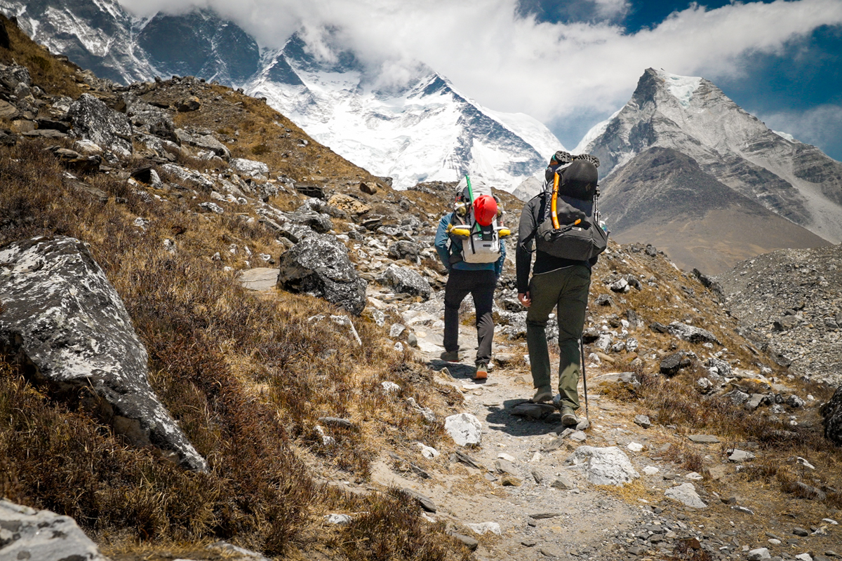 Nepal Trip Report (Darwin and I hiking together)