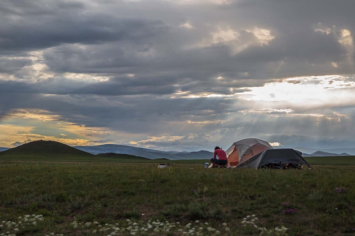 Khangai Traverse (sunset)