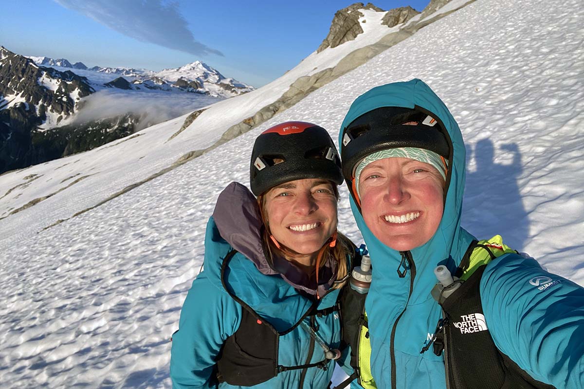 Jenny and Kaytlyn on the Chickamin Glacier