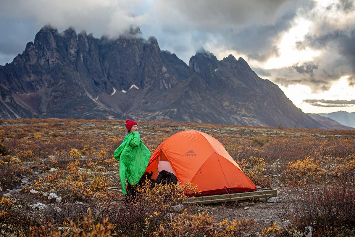 At campsite in Tombstone Territorial Park