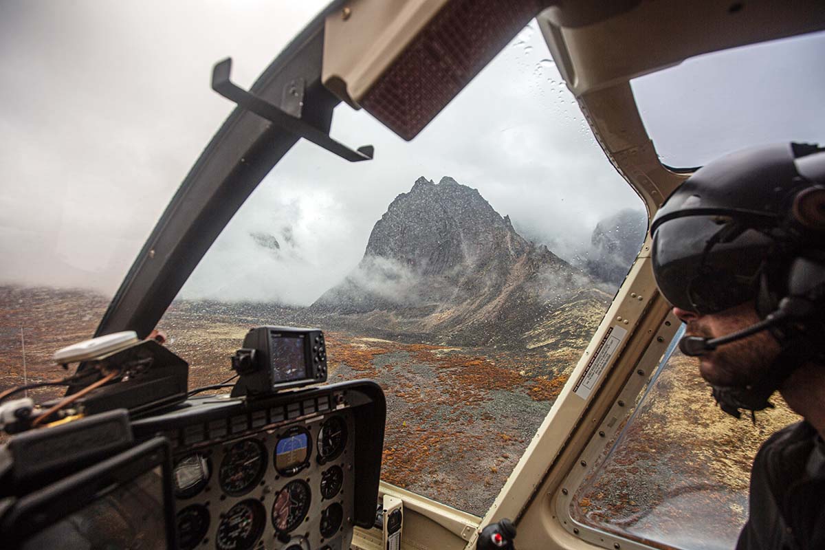 Helicopter flight into Tombstone Territorial Park