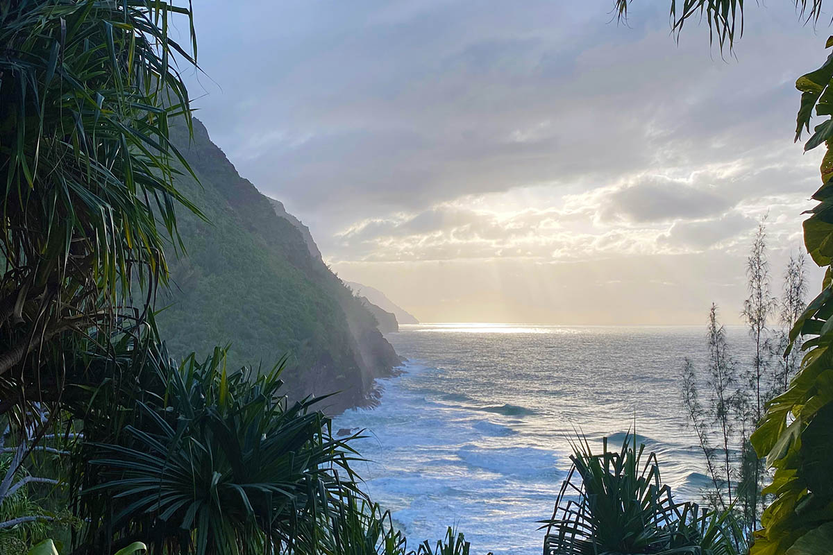 View of the Na Pali coastline 2 (Kalalau Trail)