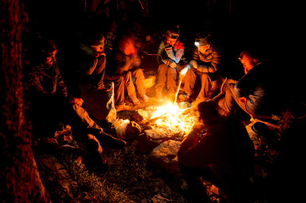 Cochamo Chile campfire