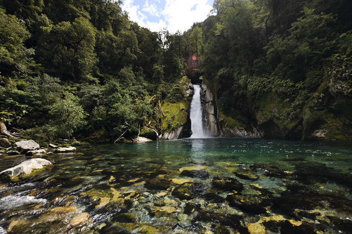 New Zealand - Giant Gate Falls, Fiordland National Park