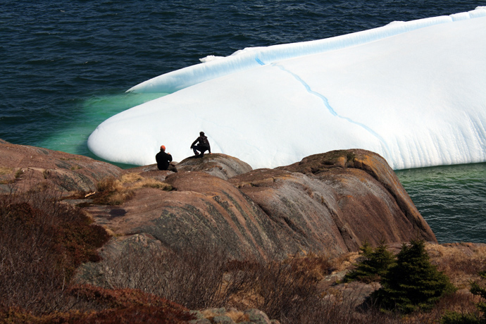 Newfoundland - Icebergs Near Quidi Vidi