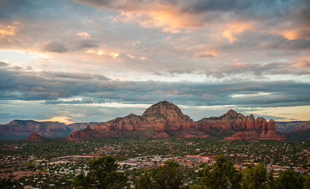 Sunset over Sedona, Arizona