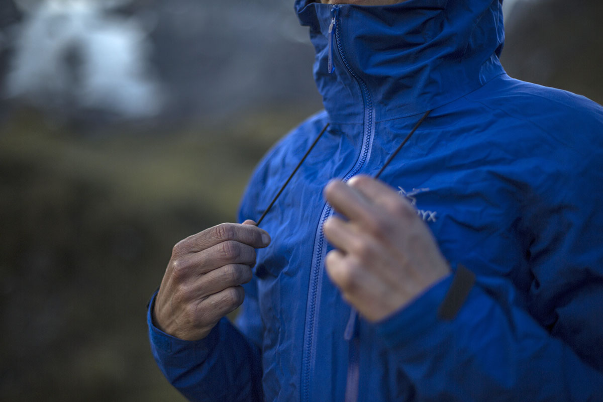 Arc'teryx Alpha FL jacket (hood adjustments)