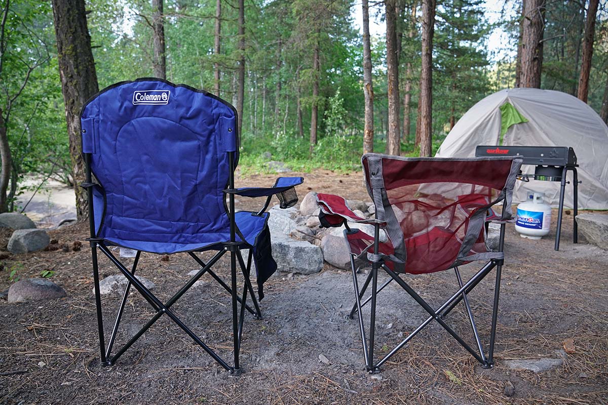 tall camping chair