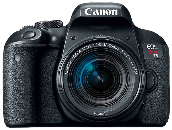Canon Rebel T7i DSLR camera