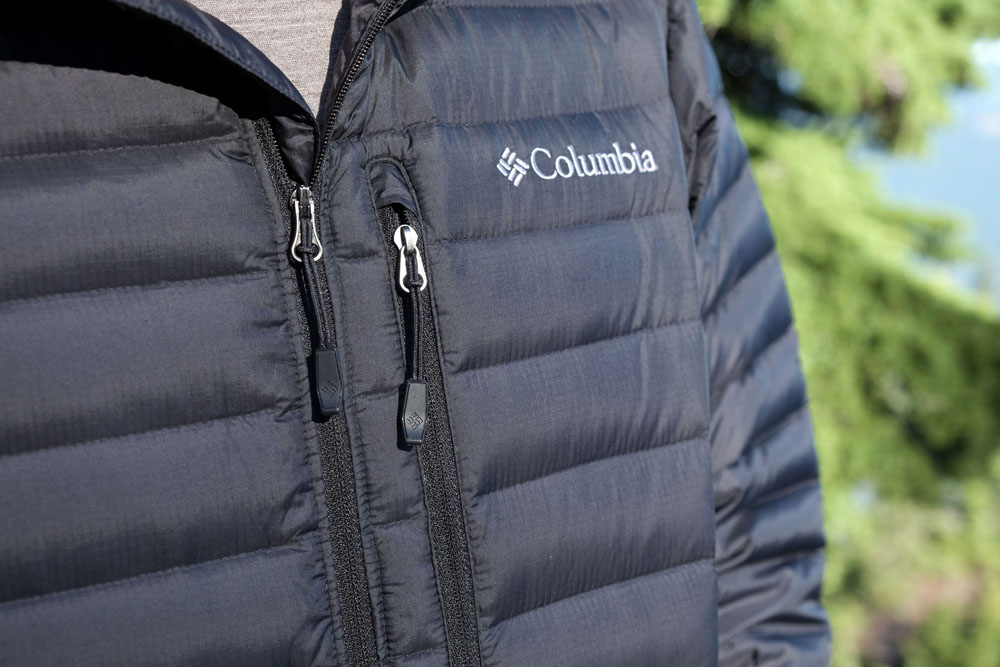 columbia lightweight down jacket