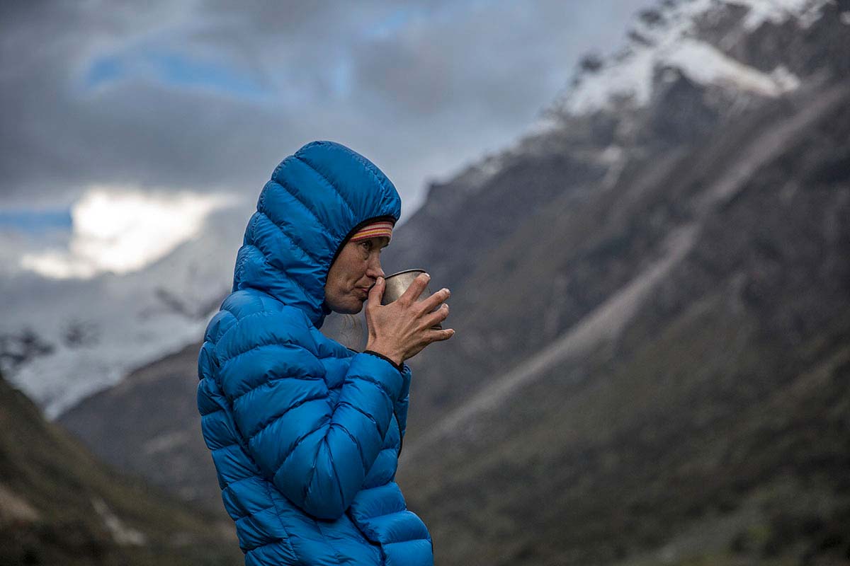 women's down hiking jacket