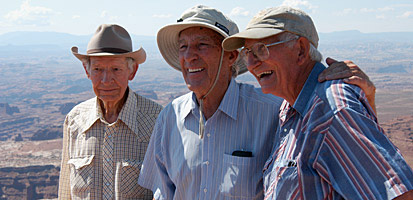 Stewart Udall with Kent Frost and Ken Sleight