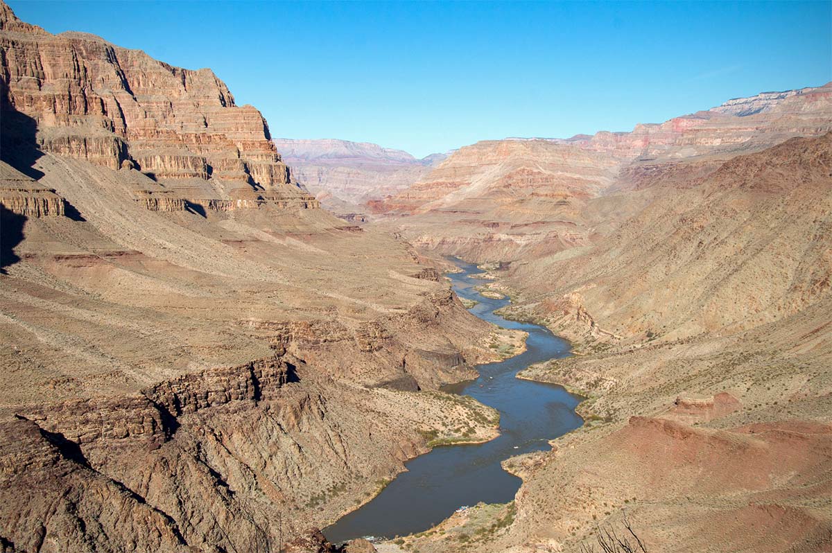 Grand Canyon rafting (tiny boats)