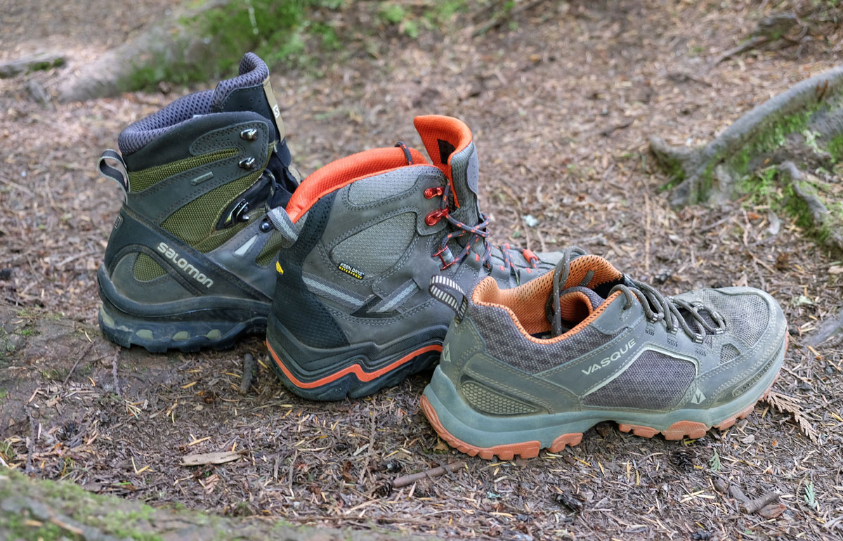 Hiking shoe comparison