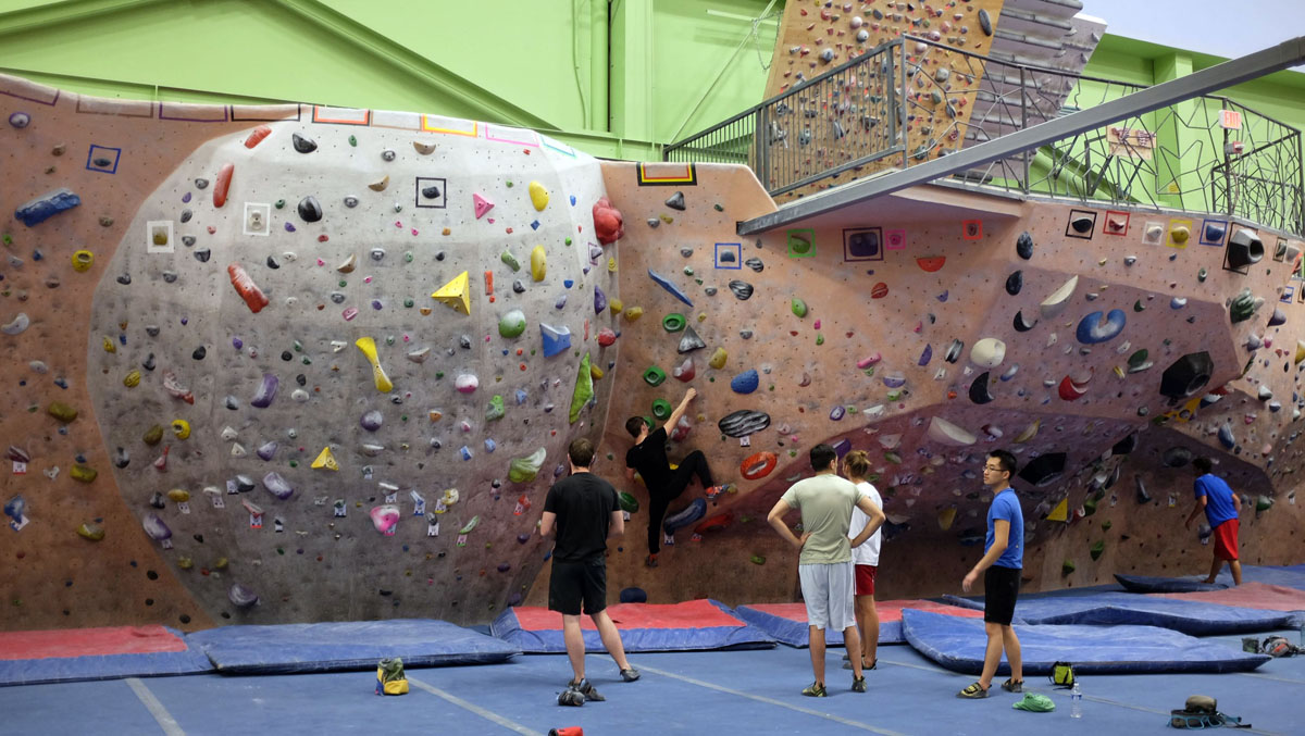 Indoor bouldering