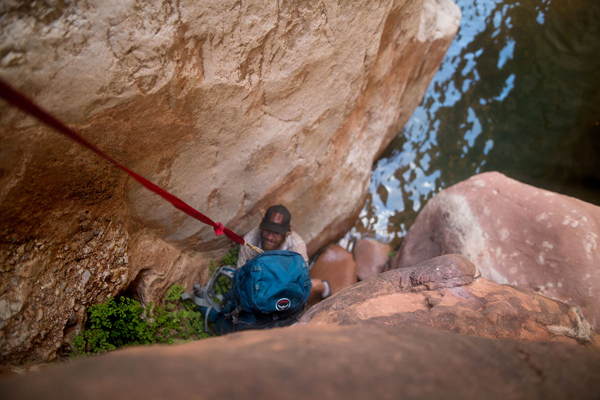 Kanab Creek (climbing down)