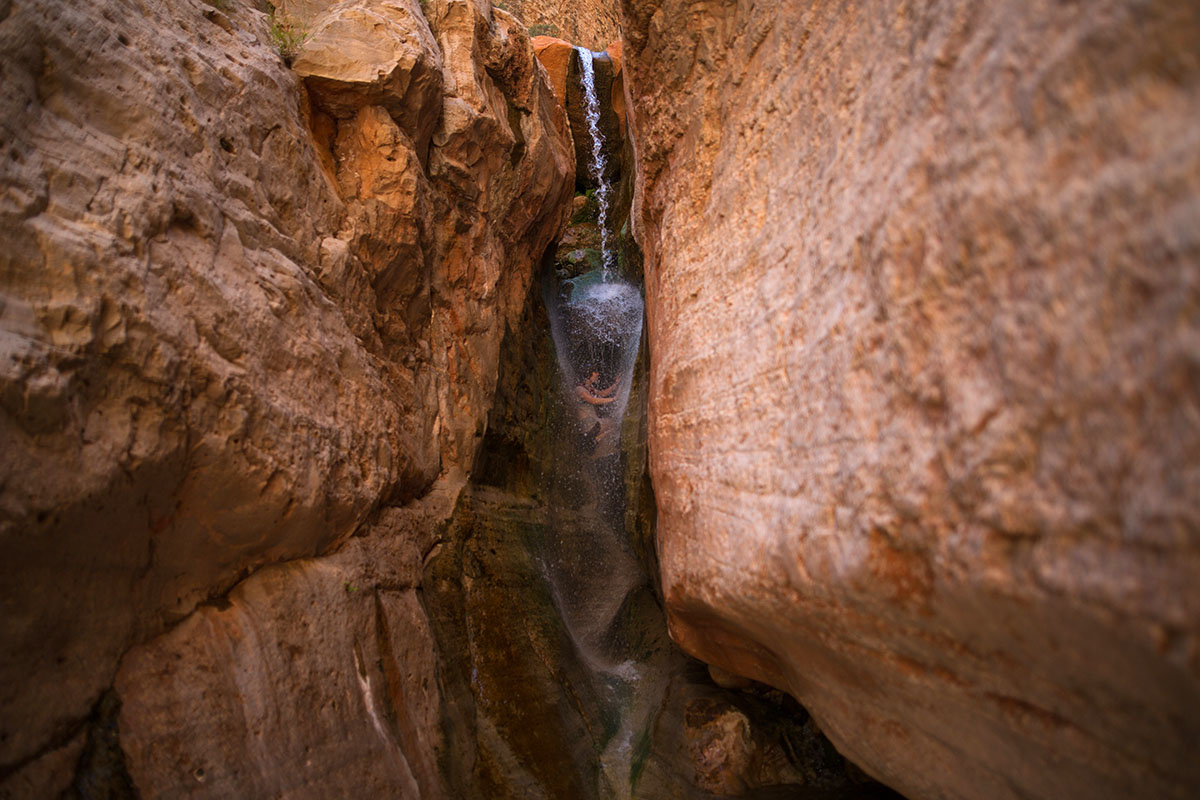 Kanab Creek (climbing in waterfall)