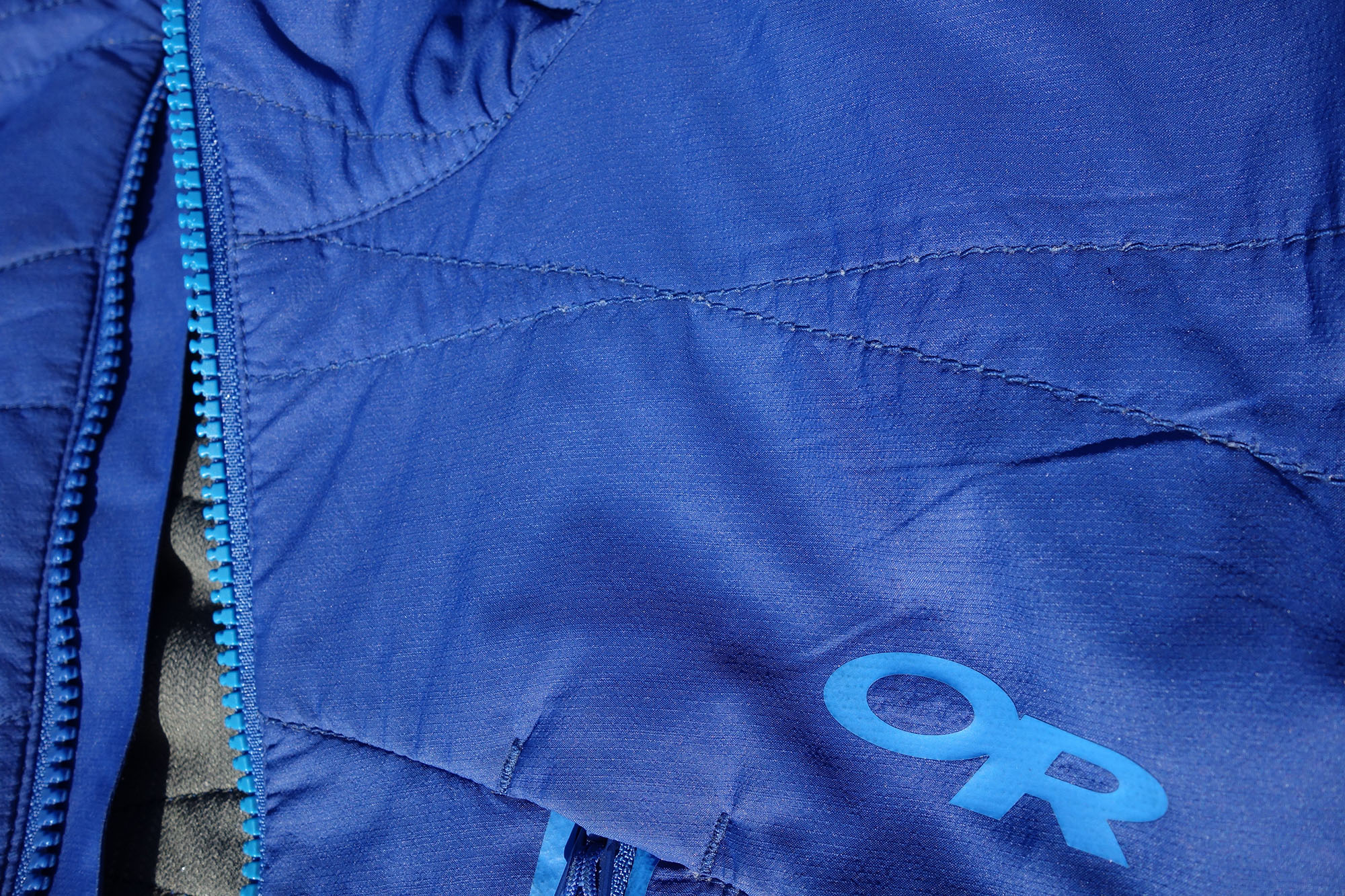 Outdoor Research Uberlayer seam detail