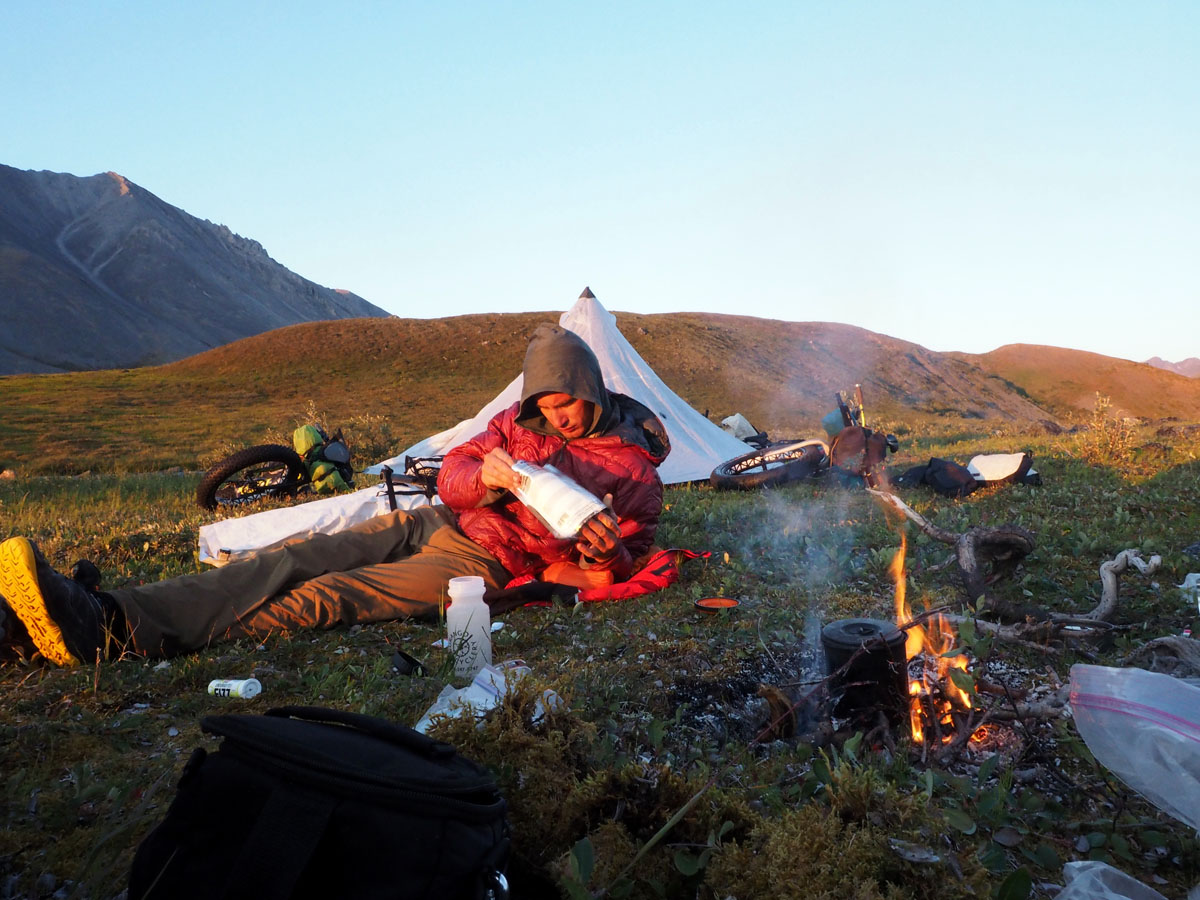 Packrafting campsite