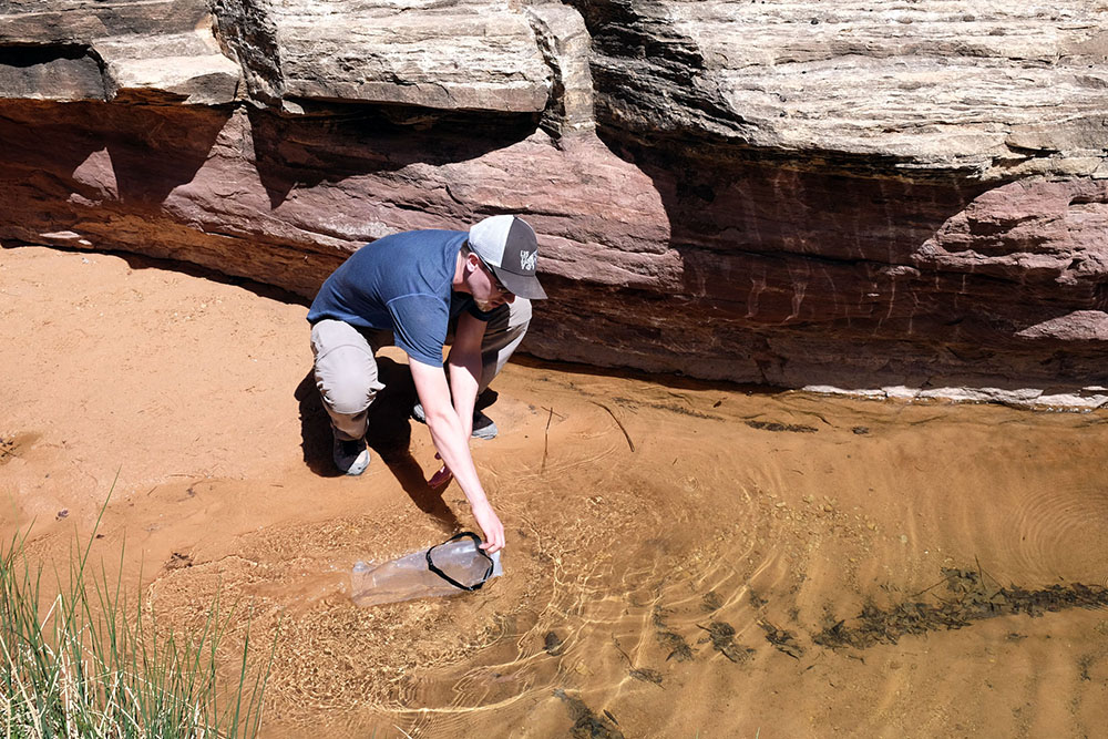 Platypus GravityWorks Collecting Water