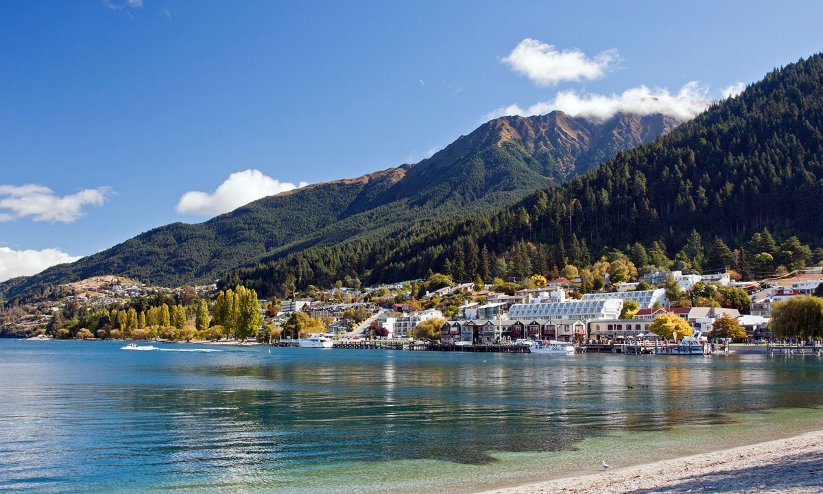 Queenstown from Lake Wakatipu