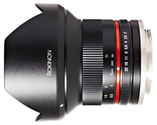 Rokinon 12mm f2 lens