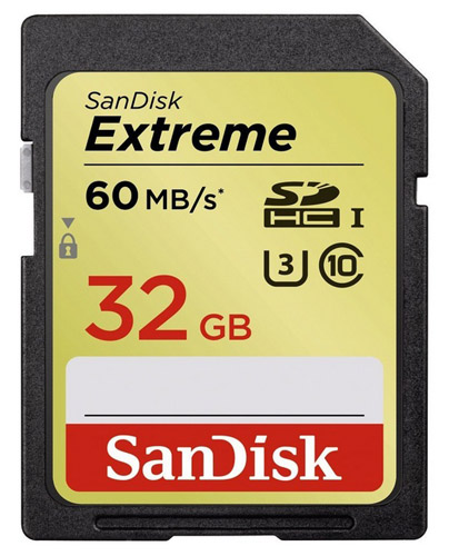 SanDisk Extreme SD memory card