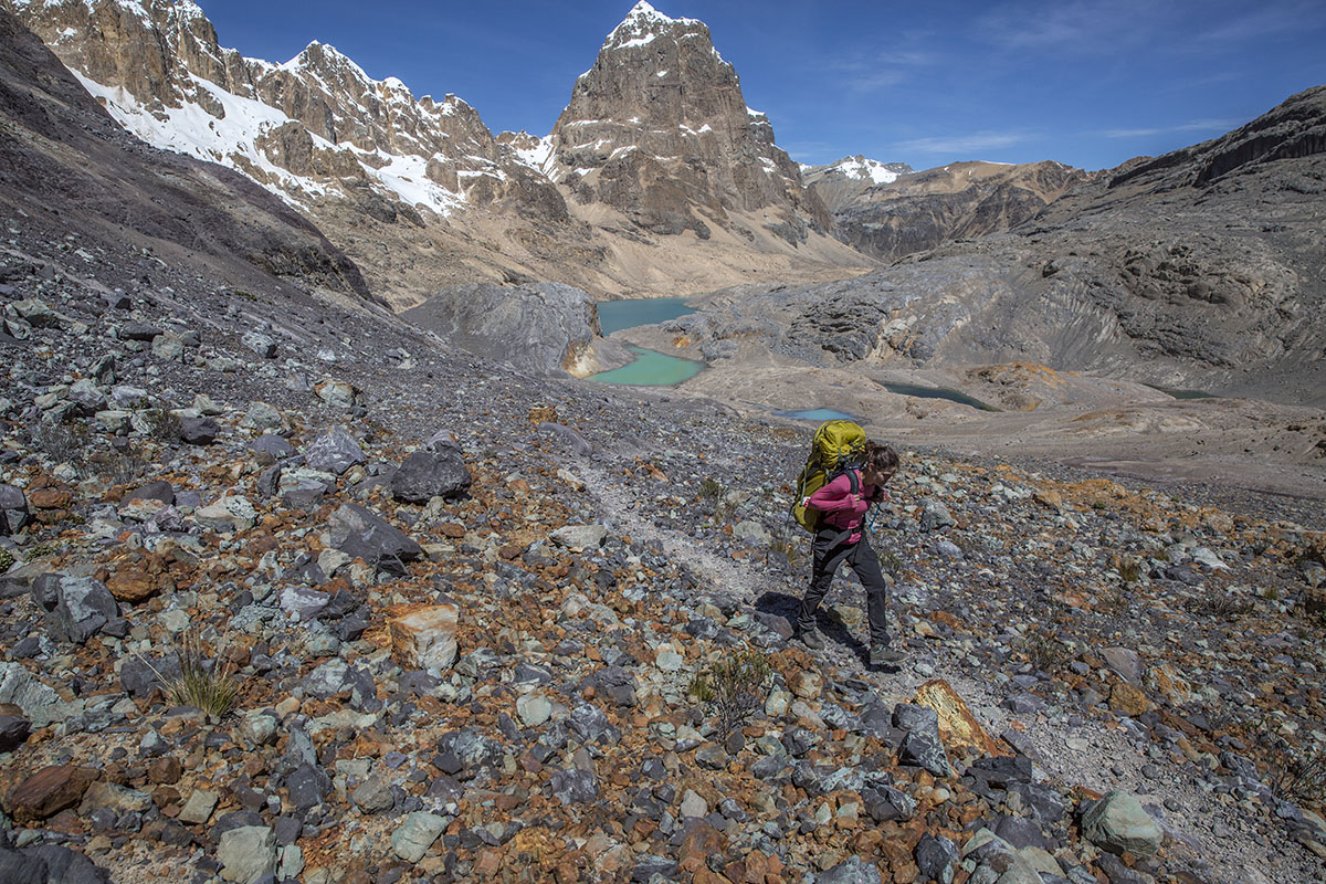 Hiking boot (backpacking in the Scarpa Zodiac Plus)