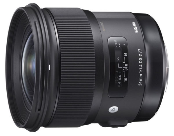 Sigma 24mm f1.4 lens