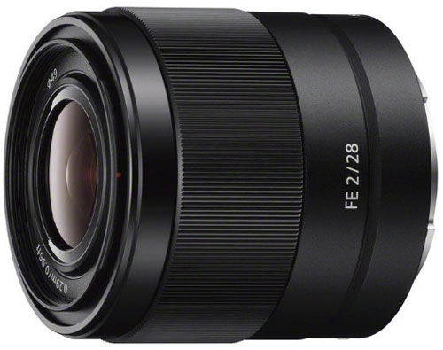 Sony 28mm f2 FE lens
