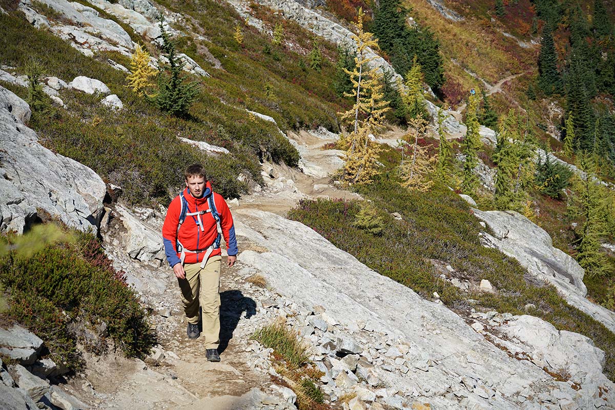 hiking the north face