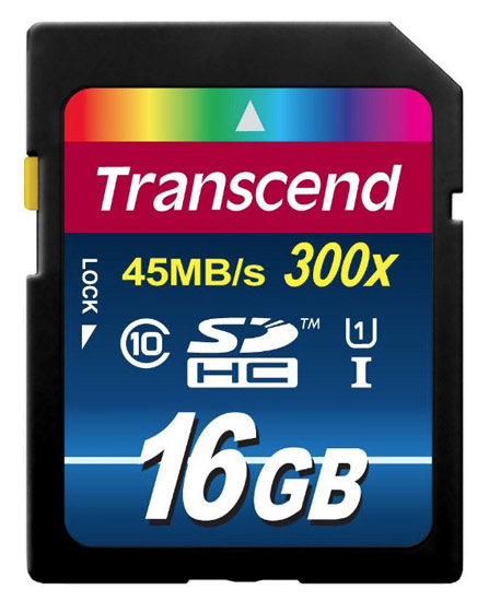 Transcend Class 10 SD memory card