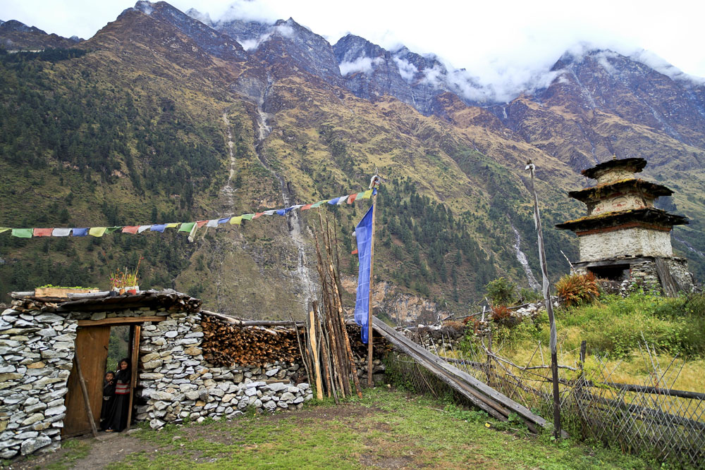 Village on Manaslu Circuit Trek