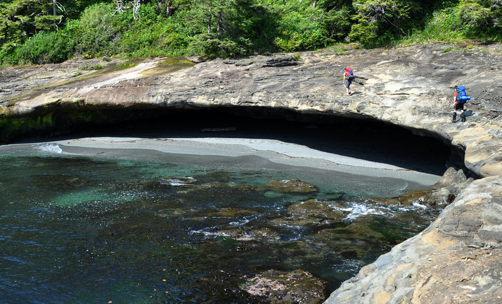 West Coast Trail sandstone beach