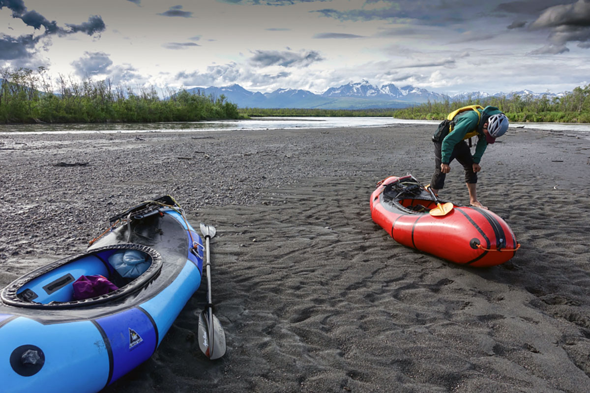 YETI Cooler - perfect fit in your raft. Blue Ridge Mountain